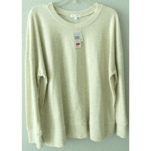 NWT Pretty Rebel Miken Women's Sweatshirt Size XL Oatmeal Soft Lagenlook Layer
